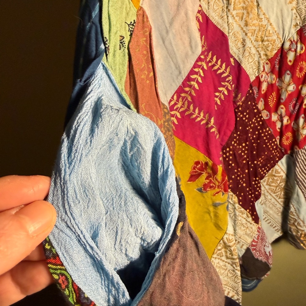 Patchwork Sleeveless Dress - Multicolor - Picture 4 of 5